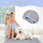 4 Pack 36" x 38" Large Washable Underpads - Waterproof Quick Drying Pee Pads for Dogs, Reusable Pet Training Pads, Anti-Slip Floor Mat for Dogs, Cats, Bunny, Seniors Bed Pad
