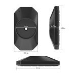 ICERO - Baby Gate Wall Protector - Protect Walls & Doorways from Pet & Dog Gates - for Child Pressure Mounted Stair Safety Gate- 4 Pack, Black