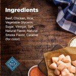 Blue Buffalo Nudges Jerky Cuts Dog Treats, Made in the USA with Natural Ingredients, Steak, 16-oz Bag