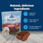 Blue Buffalo Nudges Jerky Cuts Dog Treats, Made in the USA with Natural Ingredients, Steak, 16-oz Bag