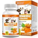 Turmeric Curcumin for Dogs, Hip & Joint Support, Heart Health Support, Immune System Booster, Dog Joint Supplement for All Ages Breeds & Sizes, 180 Chewable Tablets, Peking Duck Flavor