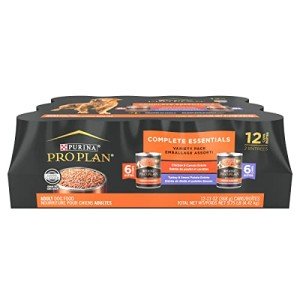 Purina Pro Plan Grain Free Wet Dog Food Variety Pack, Grain Free Chicken and Turkey Entrees - (Pack of 12) 13 oz. Cans