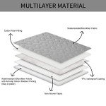 Ameritex Pet Bed Cover Dog Bed Blanket for Sofa and Furniture Waterproof New Pattern Design (30x70 Inch, Light Grey)