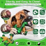 SIHRMIU Dog Toys for Aggressive Chewers,Faint Bacon Flavor,Almost Indestructible Dog Bone for Medium/Large Breed,Toughest Nylon Dog Chew Toys, Heavy Duty Long Lasting Fun Dog Gift