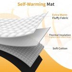 NWK Fluffy Self Warming Thermal Plush Fur Pet Mat for Dogs and Cats, Body Heat Reflecting Cat Bed Mat, Washable, for Sofa & Crate & Kennel & Car Seat (16'' X 20'', Grey)