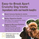 Cookie PAL Sweet Potato Dog Treats with Flaxseed, Crunchy Human Grade USDA Organic Dog Treats, Dog Training Treats, Puppy Treats for Training, Biscuits, 10oz (Pk of 3)