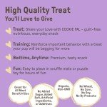 Cookie PAL Sweet Potato Dog Treats with Flaxseed, Crunchy Human Grade USDA Organic Dog Treats, Dog Training Treats, Puppy Treats for Training, Biscuits, 10oz (Pk of 3)