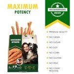 Beloved Pets Chicken Jerky Strips Dog Treats - Human Grade Meat Sticks - Natural Pet Dried Snacks Rawhide - Free - Long Lasting Chews for Large & Small Dogs - Best for Training & Healthy Teeth