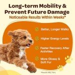 Glucosamine for Dogs - Joint Supplement for Dogs, Chondroitin, MSM, Turmeric, Omega 3 for Dogs, Support Hip and Joint Mobility - Dog Joint Pain Relief, Dog Joint Supplement Large Breed, 9.52 Oz