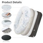 DMTINTA Fluffy Dog Bed Warming Cozy Soft Dog Couch Bed Washable Calming Dog Sofa Cozy Soft Pet Bed for Small Medium Dogs and Cats,29.5“L×21.7”W×7.1“Th