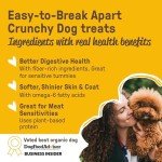 Cookie PAL Dog Treats, Crunchy Peanut Butter Dog Treats, Human Grade USDA Organic Dog Treats, Natural Dog Treats, Puppy Training, Biscuits, 10oz (Pk of 3)