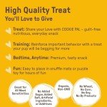 Cookie PAL Dog Treats, Crunchy Peanut Butter Dog Treats, Human Grade USDA Organic Dog Treats, Natural Dog Treats, Puppy Training, Biscuits, 10oz (Pk of 3)