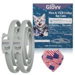 Highly Effective Flea Collar for Cats, Tick and Flea Control for Cats Provides Up to 16 Months of Cat Flea and Tick Collar, Comfortable Flea and Tick Prevention Collars for Cats (2 Pack)