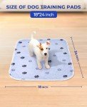 Fostanfly Reusable Puppy Pads, 2 Pack Washable Pee Pads for Dogs, Absorbent and Leakproof Wee Wee pad, Waterproof Non Slip Training Mats for Potty, Crate, Playpen, Bed, Sofa, 18"x 24" Puppy Pads