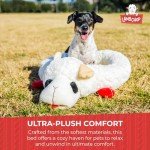 Multipet Lamb Chop Bed for Dogs, White, 27.0" L x 18.5" W x 5.5" Th