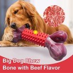 Apasiri Tough Dog Toys for Aggressive Chewers Large Breed, Chew Toys, Bones Made with Nylon and Rubber, Big Indestructible Toy, Medium Puppy Teething Chew (2 Pack)