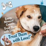 The Lazy Dog Cookie Co. Original Pup-Pie, Happy Birthday for a Charming Boy Dog, Dog Birthday Treat, Pre-Sliced into 10 Dog Biscuits, Made in USA, 6 in., 5 oz. (Pack of 1)