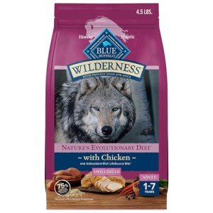 Blue Buffalo Wilderness Adult Small Breed Dry Dog Food Real Chicken with Natural Ingredients