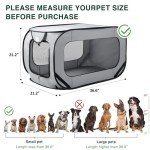 Love's cabin 36in Portable Large Dog Bed - Pop Up Dog Kennel, Indoor Outdoor Crate for Pets, Portable Car Seat Kennel, Cat Bed Collection, Grey