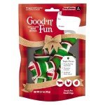 Good 'n' Fun Triple Flavor Mini Bones Chews for Dogs, 6 Count, Treat Your Small Dog to Holiday Chews Made with Real Beef Hide, Chicken and Artificial Mint Flavor