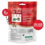 Good 'n' Fun Triple Flavor Mini Bones Chews for Dogs, 6 Count, Treat Your Small Dog to Holiday Chews Made with Real Beef Hide, Chicken and Artificial Mint Flavor