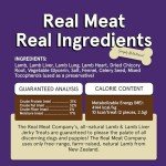 Real Meat Dog Treats - 4oz Bag of Bite-Sized Air-Dried Lamb & Liver Jerky for Dogs - Grain-Free Jerky Dog Treats Made up of 95% Human-Grade, Free-Range, Grass Fed Lamb - All-Natural Dog Treats