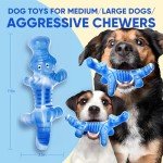 LEGEND SANDY Indestructible Dog Toys for Aggressive Chewers to Keep Them Busy, Tough Dog Chew Toy for Large Dogs, Durable Dog Bone Toy for Medium/Large Breed, Heavy Duty Chew Toys
