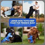 LEGEND SANDY Indestructible Dog Toys for Aggressive Chewers to Keep Them Busy, Tough Dog Chew Toy for Large Dogs, Durable Dog Bone Toy for Medium/Large Breed, Heavy Duty Chew Toys