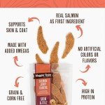 Waggin' Train Salmon Jerky Tenders for Skin & Coat Support for Dogs - 12 oz Pouch - Grain Free, High Protein Dog Treat
