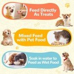 PAWUP Freeze Dried Quail Egg Yolk Pet Treats, Freeze-Dried Pet Food for Dogs, Cats, Pure Fresh Ingredient, 9.2 oz, Rawhide Free, Gluten&Grain Free