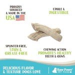 Raw Paws Antler Shaped Dog Treats (6 Pack) – Dog Cookies for Large Dogs & Medium Dogs, Crunchy Dog Treats Chicken Flavored, Large Dog Biscuits for Big Dogs, Antler Shaped Dog Snacks Made in USA