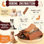 PAWUP Salmon Fillet Dog Treats, Dog Jerky with Fish Skin, Healthy High Protein Dog Snacks, Natural Omega 3-6, Low in Fat with Taurine,12.5oz (Smoked Flavor)