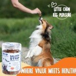 PAWUP Salmon Fillet Dog Treats, Dog Jerky with Fish Skin, Healthy High Protein Dog Snacks, Natural Omega 3-6, Low in Fat with Taurine,12.5oz (Smoked Flavor)