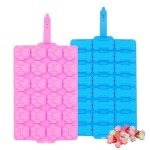 2 Pcs Big Silicone Molds Puppy Dog Paw and Bone for Chocolate, Fondant, Candy, Biscuits, Cookie, Jelly And Dog Training Commands Concept