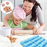 2 Pcs Big Silicone Molds Puppy Dog Paw and Bone for Chocolate, Fondant, Candy, Biscuits, Cookie, Jelly And Dog Training Commands Concept