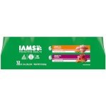 Iams Proactive Health Wet Dog Food, Chicken Chunks in Gravy and Beef Chunks in Gravy, 13 oz., Pack of 12