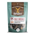 Yellowstone Limited Ingredient Dog Treats Beef Brisket - Healthy Dog Treats Made in USA - Air Dried Beef Collagen Dog Jerky Treats - Crunchy & Chewy Dog Treats - Beef Dog Treats Jerky - 4 oz