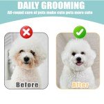 4pcs Dog Flea Comb Cat Flea Comb Flea Comb for Kittens,Tick Comb for Dogs,Fine Tooth Tear Stain Remover,Large and Small Grooming Comb for Pets, Fine Tooth Tear Stain Remover