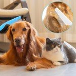 4pcs Dog Flea Comb Cat Flea Comb Flea Comb for Kittens,Tick Comb for Dogs,Fine Tooth Tear Stain Remover,Large and Small Grooming Comb for Pets, Fine Tooth Tear Stain Remover