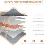 Pet Heating Pads for Cats & Dogs Outdoor, 27.5x15.7inches Dog Cat Heating Pad Bed Outdoor Waterprooof, Warming Heated Cat Dog Bed Blanket Outdoor, Heated Pet Mat, Gifts for Cats Dogs in Winter