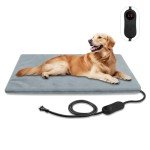 Pet Heating Pads for Cats & Dogs Outdoor, 27.5x15.7inches Dog Cat Heating Pad Bed Outdoor Waterprooof, Warming Heated Cat Dog Bed Blanket Outdoor, Heated Pet Mat, Gifts for Cats Dogs in Winter