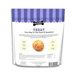 Three Dog Bakery Quiche Bites - Natural Dog Treats, Low Fat Puppy Treats, Dog Training Treats with Real Eggs, Bacon, Cheese & Spinach, Dog Treat Cookies, Dog Biscuits