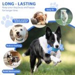 Rensh Tough Dog Toys for Aggressive Chewers, Indestructible Dog Chew Toys for Medium Large Breed, Sturdy Aggressive Chew Dog Toys to Keep Them Busy, Dog Chew Bones Toy for Long Lasting (Blue)