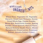 Three Dog Bakery Quiche Bites - Natural Dog Treats, Low Fat Puppy Treats, Dog Training Treats with Real Eggs, Bacon, Cheese & Spinach, Dog Treat Cookies, Dog Biscuits