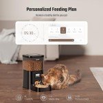 Espelho Automatic Cat Food Dispenser: Automatic Cat Feeder- 4L Timed Pet Feeder 1-6 Meals Portion Control for Cat& Small Dog| Auto Cat Feeder Freshness and Safety Dry Food with 10S Voice Record