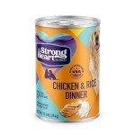 A Strong Heart Wet Dog Food, Chicken & Rice Dinner - 13.2 oz Cans (Pack of 12), Made in The USA with Real Chicken