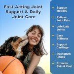 Glucosamine for Dogs - Joint Supplement for Dogs - Chondroitin, MSM, Omega-3, Hemp, Dog Joint Pain Relief, Support Mobility, Discomfort, Hip and Joint Supplement Dogs for All Breed, 120 Crunchy Bites