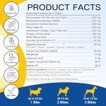 Glucosamine for Dogs - Joint Supplement for Dogs - Chondroitin, MSM, Omega-3, Hemp, Dog Joint Pain Relief, Support Mobility, Discomfort, Hip and Joint Supplement Dogs for All Breed, 120 Crunchy Bites