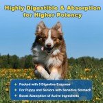 Glucosamine for Dogs - Joint Supplement for Dogs - Chondroitin, MSM, Omega-3, Hemp, Dog Joint Pain Relief, Support Mobility, Discomfort, Hip and Joint Supplement Dogs for All Breed, 120 Crunchy Bites