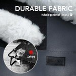 PETNOVO Elevated Dog Bed, Orignal Cooling Washable Dog Cot Bed XL, Portable Raised Dog Bed with Mesh for Outdoor and Indoor 49"x37"x9" Grey